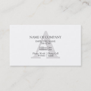 Monogram Design Monogrammed Anpassningsbar Personl Visitkort