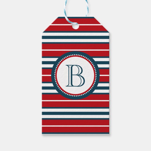 Monogram design presentetikett (Framsidan)