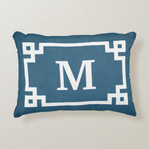 Monogram design prydnadskudde