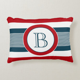 Monogram design prydnadskudde