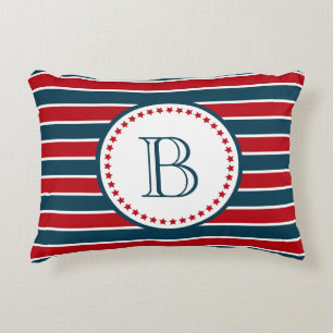 Monogram design prydnadskudde