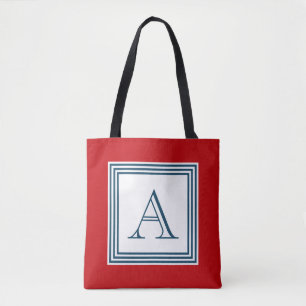 Monogram design tygkasse