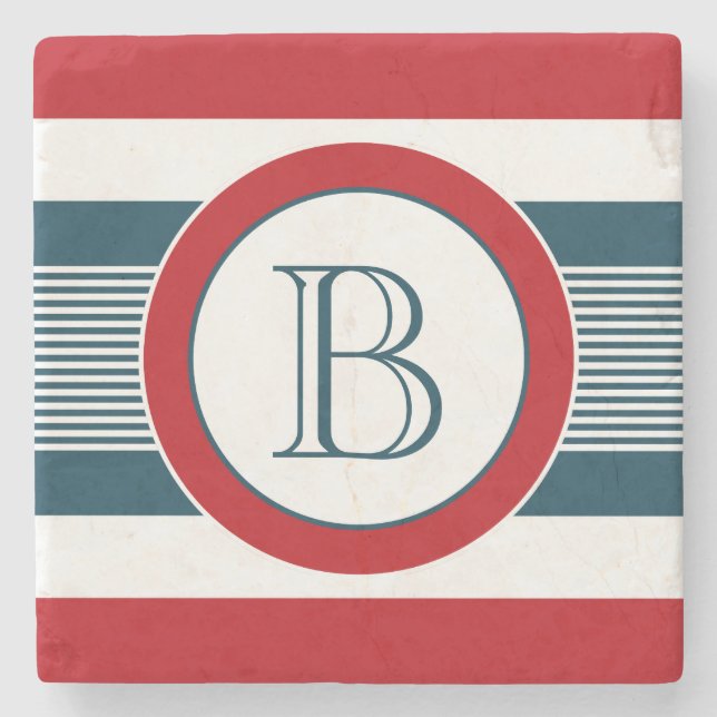 Monogram design underlägg sten (Framsidan)