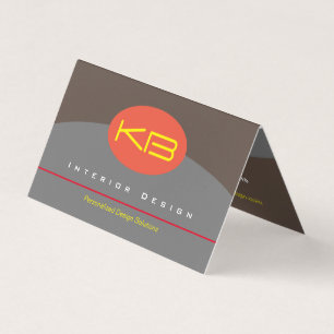 Monogram, designmappat Affärskort Visitkort
