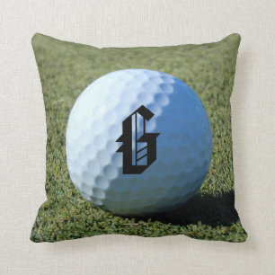 (Monogram - det) golfbollen på det gröna Kudde