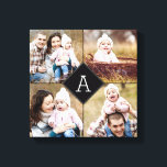 Monogram Diamond Anpassningsbar Photo Canvas<br><div class="desc">Ladda upp fotot för att skapa en engångsgåva åt dig själv eller någon annan! Se våra fullständiga samlingar på berryberrysweet.com. Anpassningsbar färg finns också tillgänglig på begäran. Design © berryberrysweet.com</div>