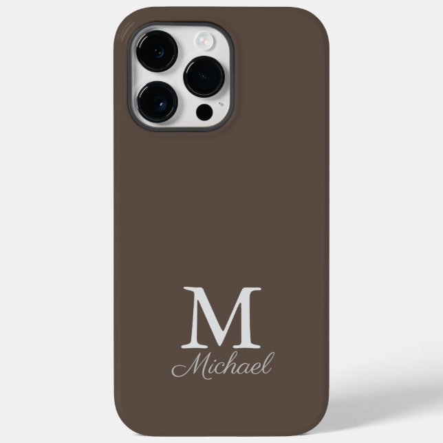 Monogram dimma Fodral-Mate iphone case (Baksida)