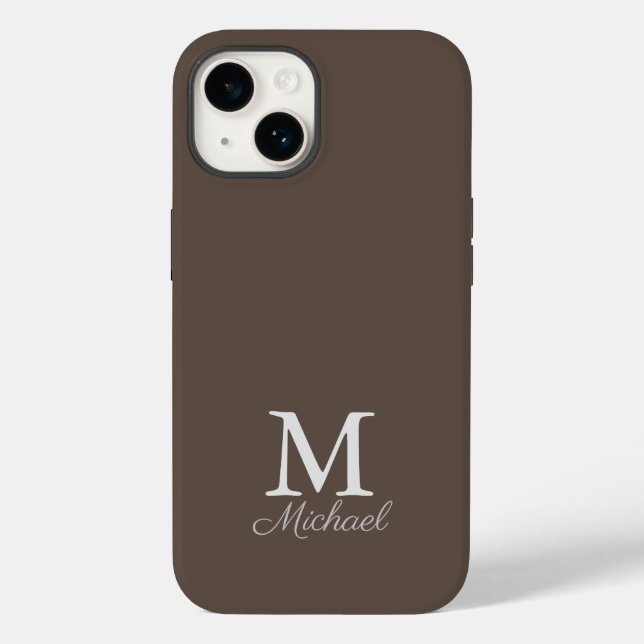 Monogram dimma Fodral-Mate iphone case (Baksida)