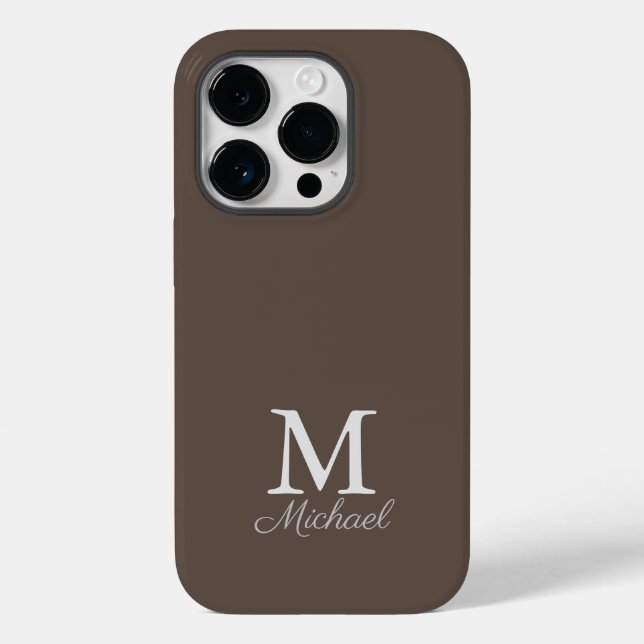 Monogram dimma Fodral-Mate iphone case (Baksida)