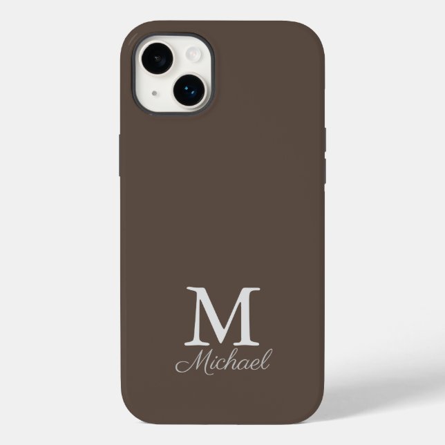 Monogram dimma Fodral-Mate iphone case (Baksida)