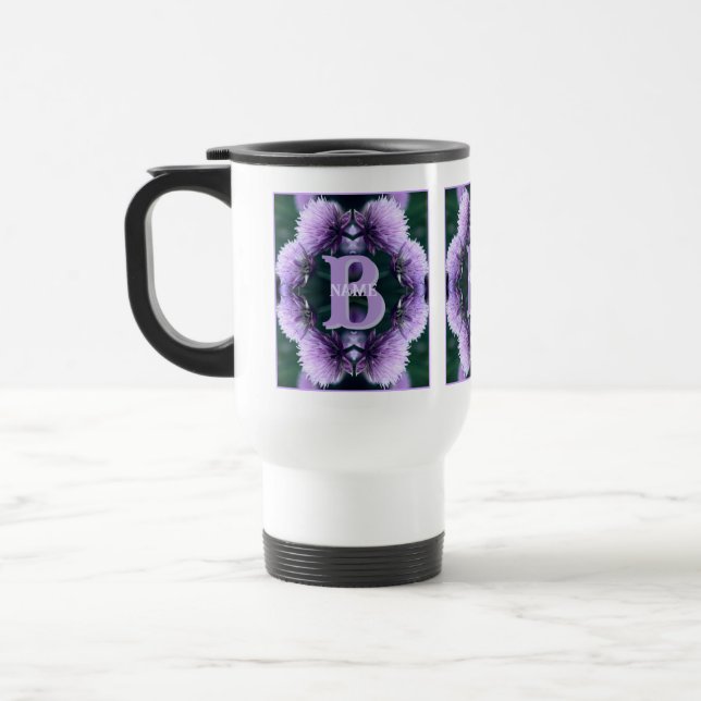 Monogram Ditt Initial Namn Allium Personlig Resemugg (Vänster)