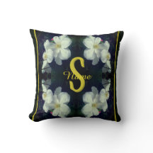 Monogram Ditt Initial Namn Klematis Blommig Konst