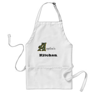 Monogram ditt namn A-Daisy Apron Förkläde