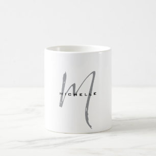 Monogram ditt namn Speciell gåva under ditt namn Kaffemugg