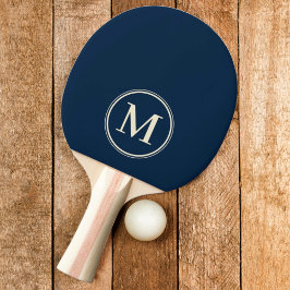 Monogram djupblå färg pingisracket