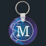 Monogram DNA Fingerprint Science Nyckelring<br><div class="desc">Anpassa med ditt monogram för att skapa en coola,  en vetenskapligt inspirerad nyckelkedja för trendig designad för alla vetenskapsmän,  vetenskapslärare,  science studenter,  i kort,  vilken vetenskapsman som helst i ditt liv (och det inkluderar dig)! Designad av Science Geekness© på http://www.zazzle.com/sciencegeekness*</div>