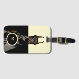 Monogram Doberman Pincher Classic Bagagebricka