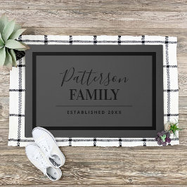 Monogram doormat för Grått-familjen