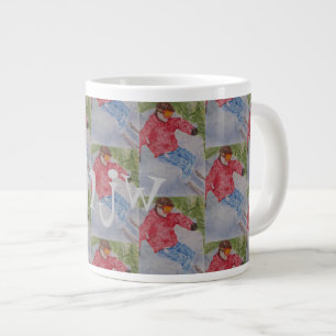 MONOGRAM DOWNHILL SKIER JUMBO MUGG