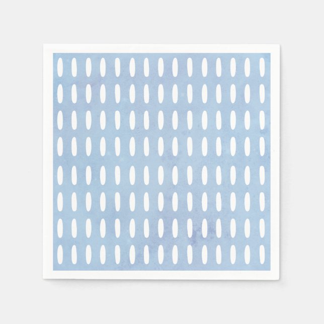 Monogram droppe mönster napkin pappersservett (Framsidan)