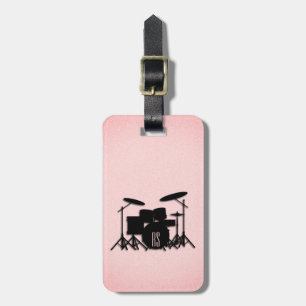 Monogram Drum Set Music Design Rosa Bagagebricka