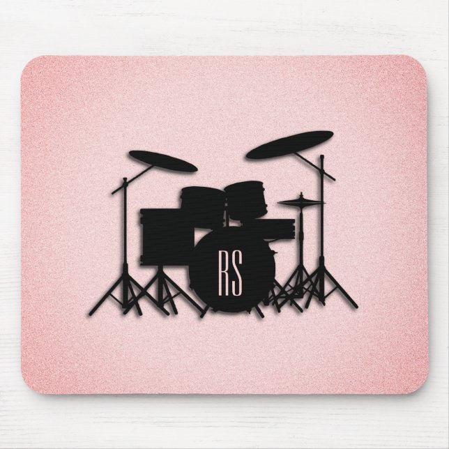 Monogram Drum Set Music Design Rosa Musmatta (Framsidan)