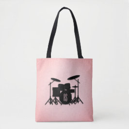Monogram Drum Set Music Design Rosa Tygkasse