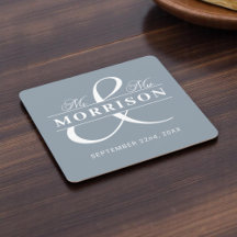 Monogram Dusty Blue Bröllop