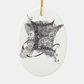 Monogram E Julgransprydnad Keramik