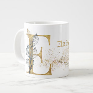 Monogram "E" Jumbo Mugg Soppa Glass