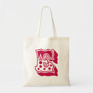 Monogram "E" Tote Bag Tygkasse