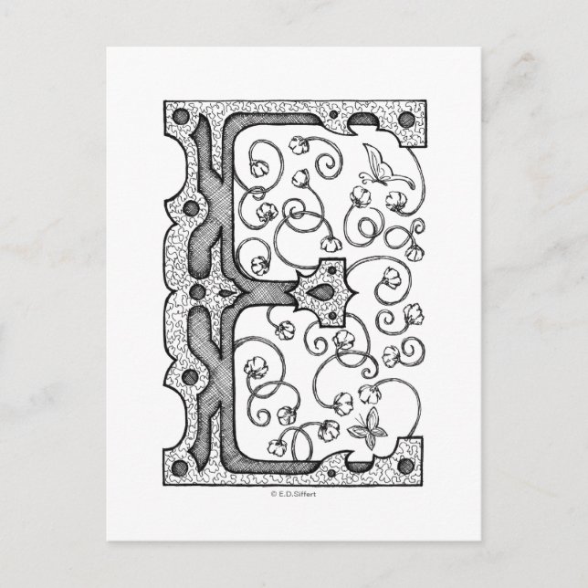 Monogram E Vykort (Framsida)