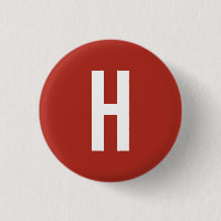 Monogram Eget Namn Initial Minimalist Tegel Röd