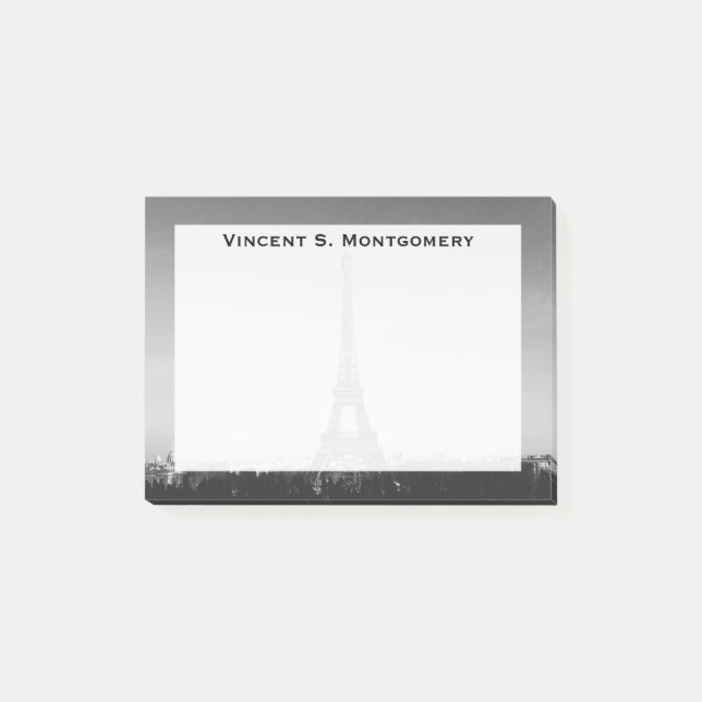 Monogram Eiffel Torn, Paris, Frankrike Post-it Block (Framsida)