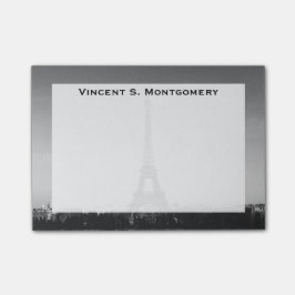 Monogram Eiffeltornet, Paris, Frankrike Post-it Block