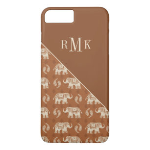 Monogram Elefant Orange Caravan Mönster