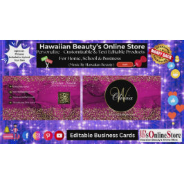 Monogram Elegant Classy Rosa Guld QR-kod Visitkort