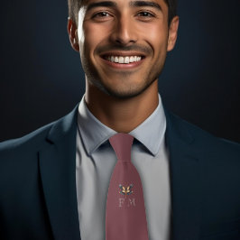 Monogram Elegant Dragonfly Neck Tie Slips