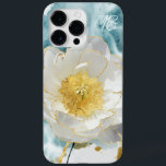 Monogram Elegant - enkel vit färgsfärg<br><div class="desc">Monogram Elegant Simple White Flower Luxury Guld Watercolor iPhone Smart Phone-väskor har en enkel vit blomma med snyggt guld-folie på en mjuk,  blå vattenfärgsbakgrund. Personlig med ditt monogram genom att redigera texten i textrutan. Perfekt till mamma för Mors dag,  födelsedag och jul. Designad av ©Evco Studio www.zazzle.com/store/evcostudio</div>