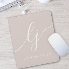 Monogram Elegant Feminine Dusty Ro Rosa Musmatta