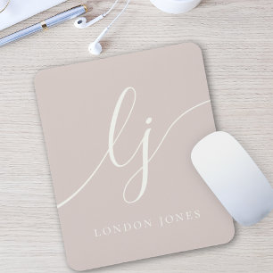 Monogram Elegant Feminine Dusty Ro Rosa Musmatta
