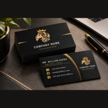 Monogram Elegant Lejonlogotyp