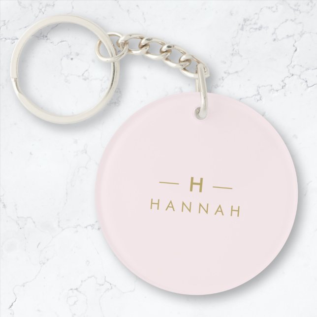 Monogram Elegant Minimal  Rosa och Guld (Skapare uppladdad)