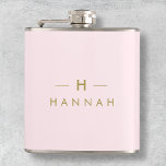 Monogram Elegant Minimal  Rosa och Guld Fickplunta<br><div class="desc">En enkel anpassningsbar i snyggt i ett modernt,  minimalistiskt typografi i guld på elegantens  bakgrund för pastellproduktion i rosa. Monogrammet initialer och namn kan enkelt vara personlig tillsammans med funktionslinjen för att göra en så unik utformning som du är! Perfekten har skräddarsytt gåva eller tillbehör till tillfälle.</div>