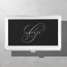 Monogram Elegant Modern Svart