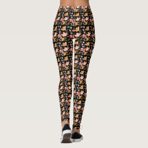 Monogram Elegant Rosa Akvarell Leggings