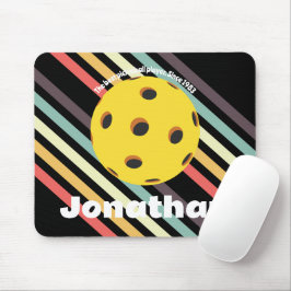 Monogram elegant trendig-retro Pickleball Black Musmatta