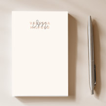 Monogram-Eleganten Eldfast Cream Modern Minimalist