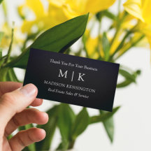 Monogram eller Lägg till Logotyp Business Tack Gif