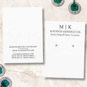 Monogram eller lägg till Visning för avläsning av Visitkort